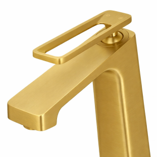 Misturador Cyrus Welle Monocomando Bica Alta Dourado Escovado