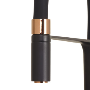 Misturador monocomando Cannes Welle Black Matte
