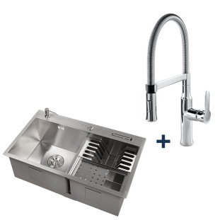 Cuba Dupla Montreal Plus Welle 81x46x20cm + Misturador Monocomando Linz