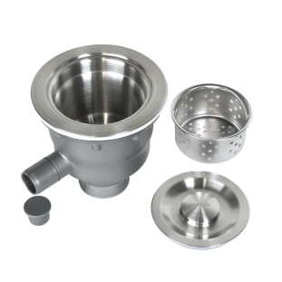 Válvula de Escoamento de Cuba/Pia de Cozinha com Escape 4 1/2" - 114mm