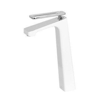 Misturador Monocomando Cyrus Welle Bica Alta Branco com Cromo para Banheiro