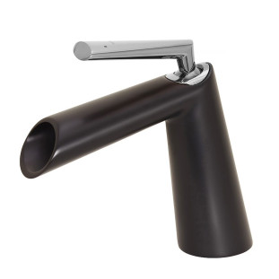 Misturador Monocomando Vince Welle Bica Baixa Preto e Cromo para Lavabo