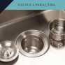 Válvula Welle de Escoamento de Cuba/Pia de Cozinha 4 1/2" - 110mm