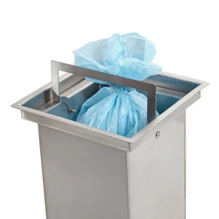 Lixeira 6L Inox Cozinha Welle 18x20x30cm