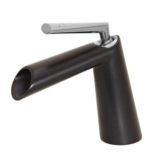 Misturador Monocomando Vince Welle Bica Baixa Preto e Cromo para Lavabo