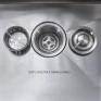 Válvula Cuba Welle Cozinha 68X46X20cm Artizan Plus Inox 304