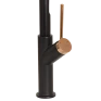 Monocomando do misturador Cannes Welle Black Matte