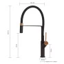 Medidas do misturador monocomando Cannes Welle Black Matte